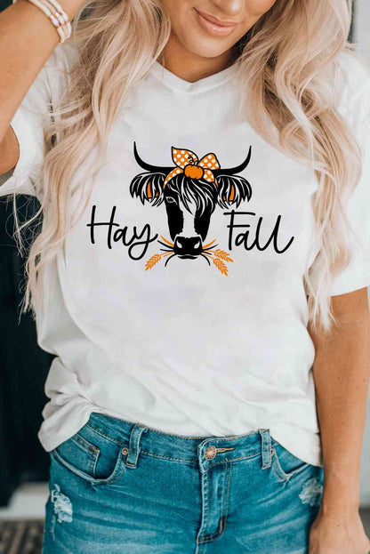 HAY FALL T-shirt à manches courtes avec motif taureau