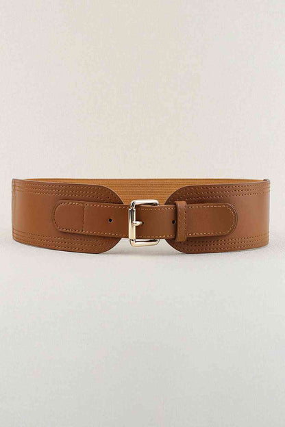 Ceinture large élastique en PU