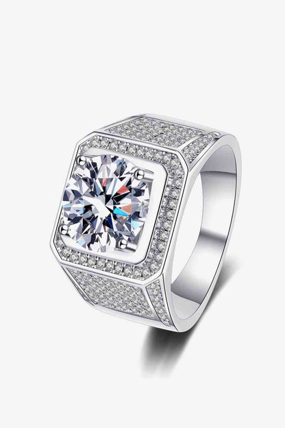 Bague moissanite en argent sterling 925 Bring It Home