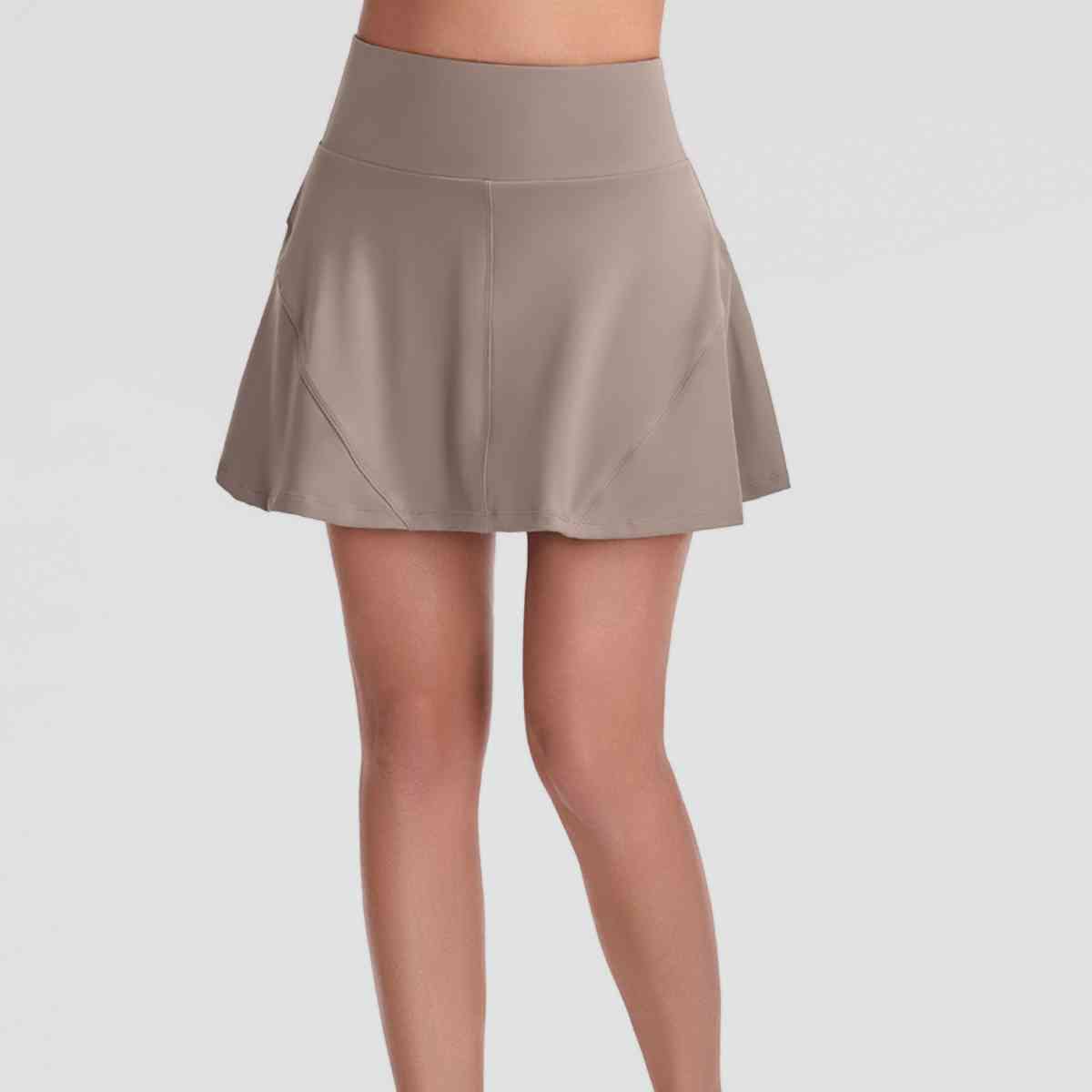 Falda pantalón deportiva con cintura ancha