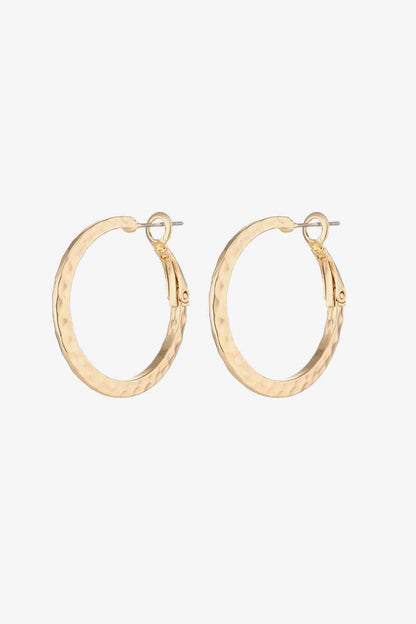 Minimalist Copper Hoop Earrings