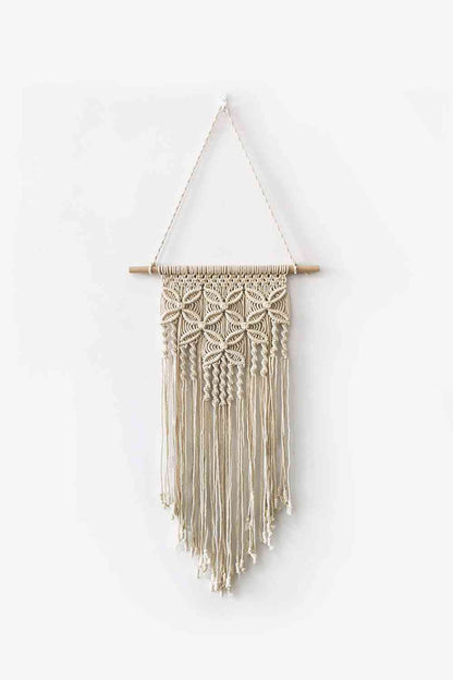 Decoración colgante de pared de macramé