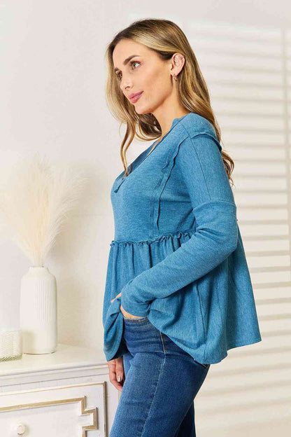 Jade By Jane Blouse babydoll pleine taille à volants