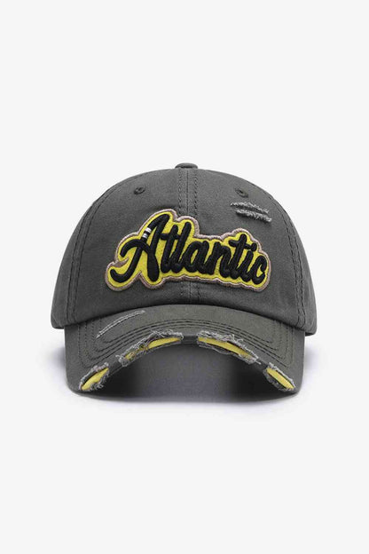 Casquette de baseball graphique en détresse ATLANTIC