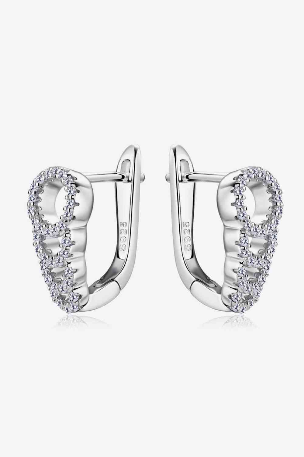 Boucles d'oreilles en argent sterling 925 Moissanite