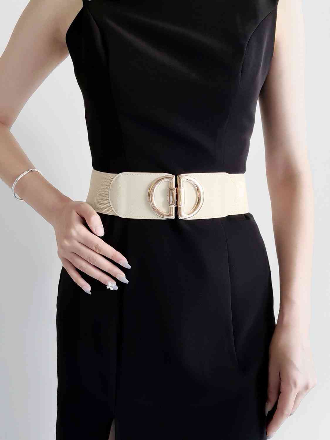 Ceinture élastique à boucle en D