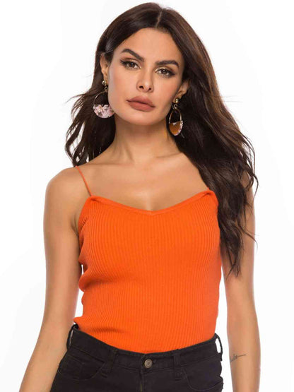 Camisola de punto con cuello en forma de corazón