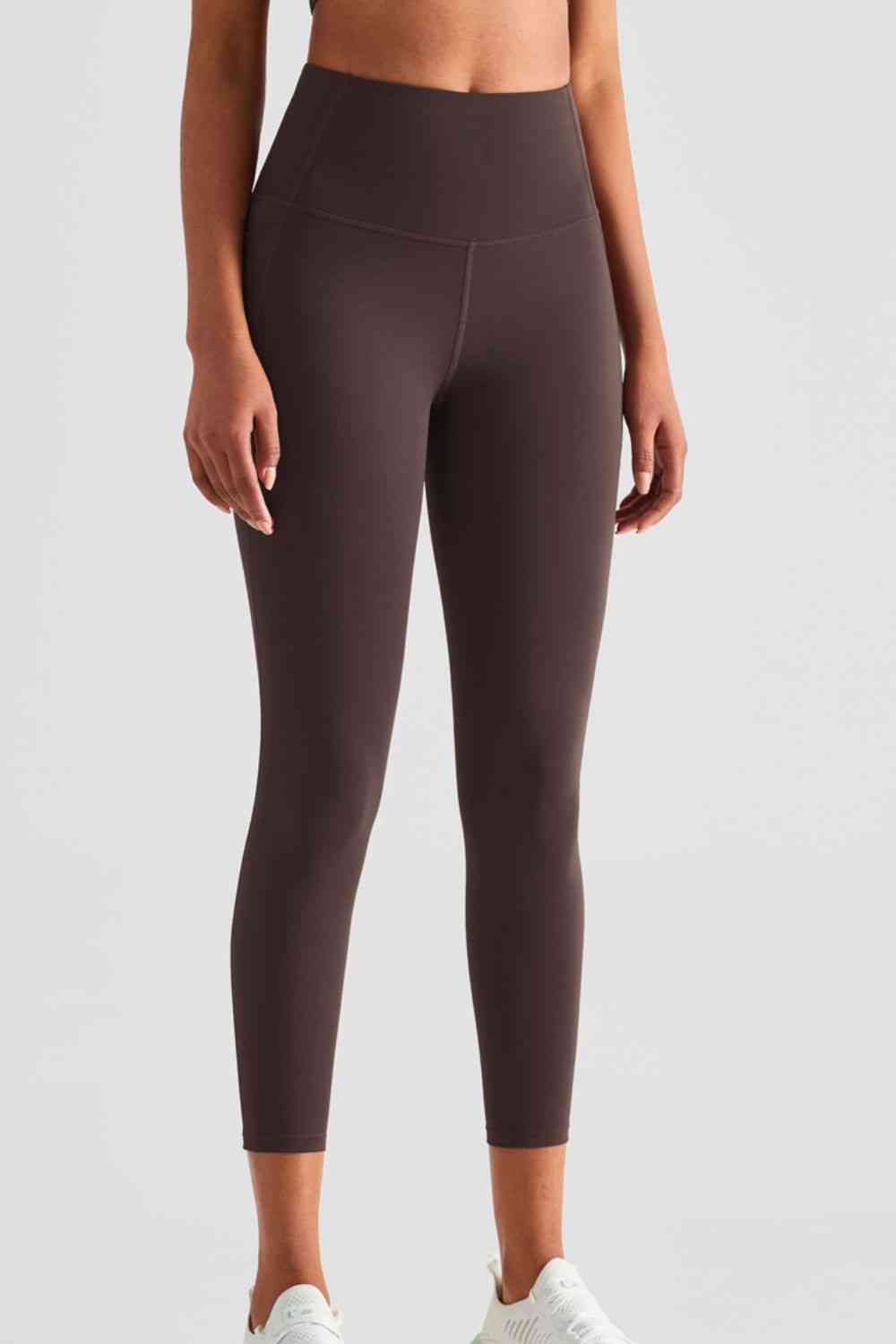 Leggings deportivos de cintura ancha con bolsillos