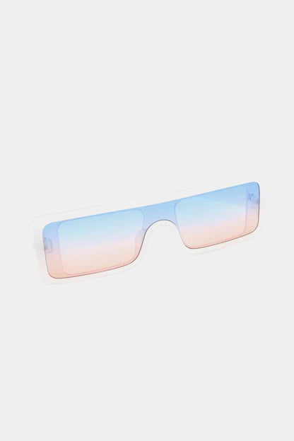 Lunettes de soleil rectangulaires à monture en polycarbonate