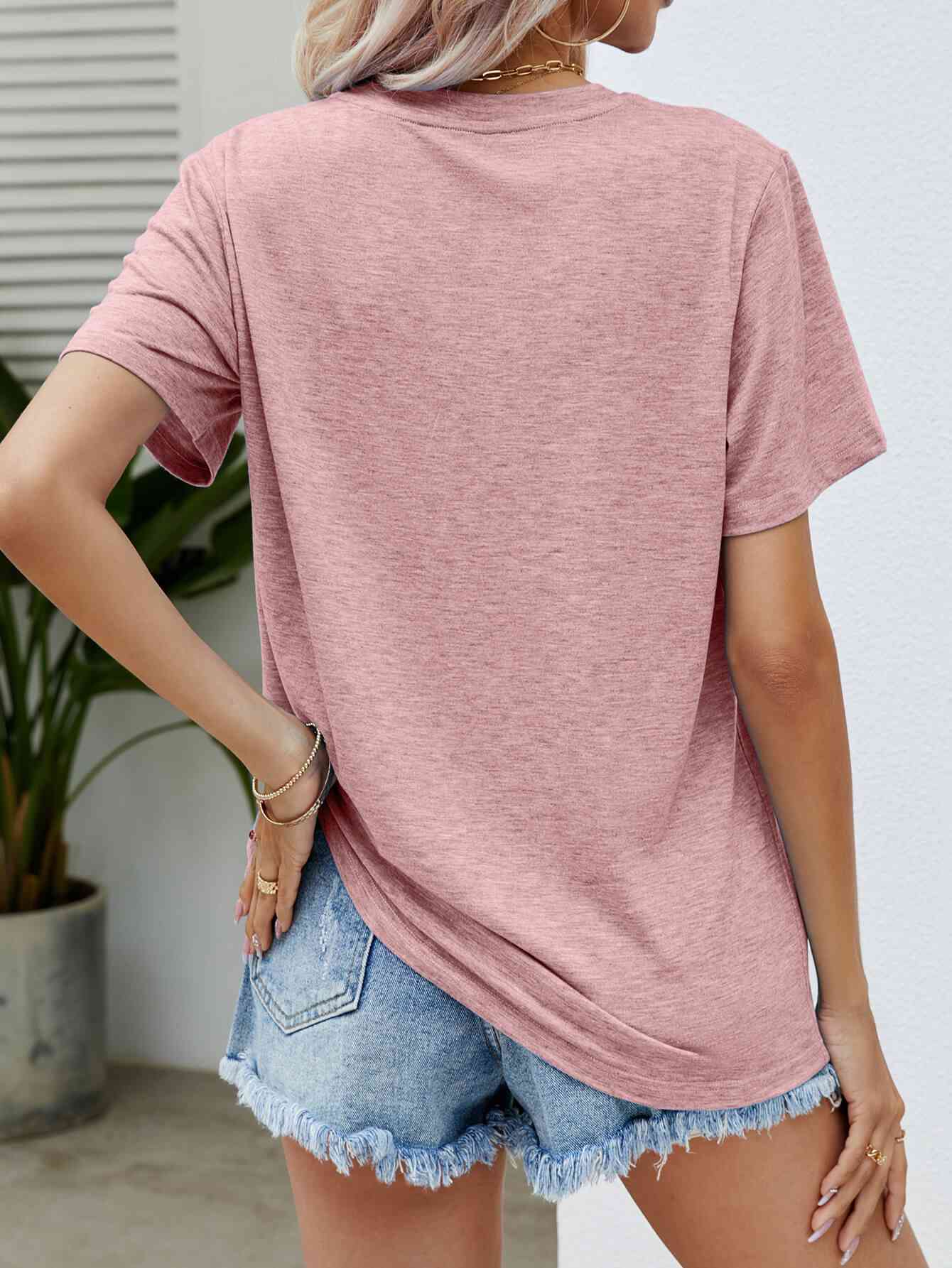 Graphic Round Neck Short Sleeve Tee