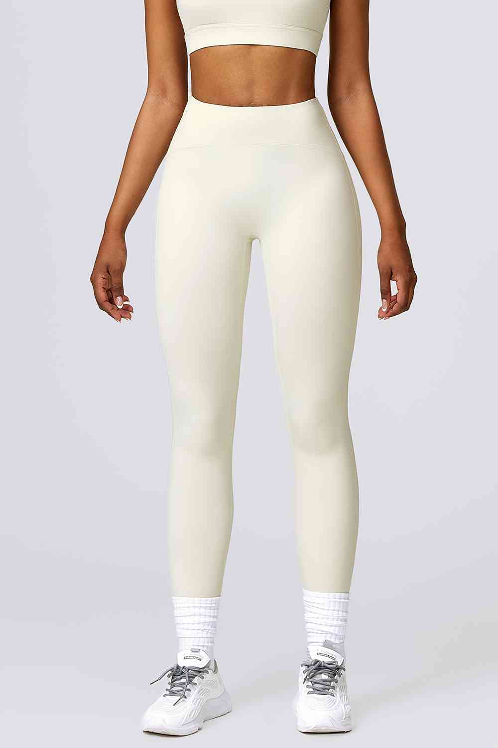 Leggings activos transpirables con cintura ancha