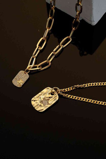 Collier à pendentif plaqué or 18 carats Never Out Of Reach