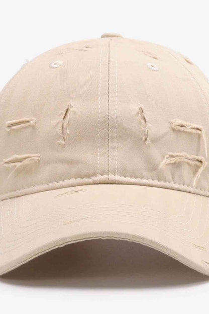 Gorra de béisbol ajustable desgastada