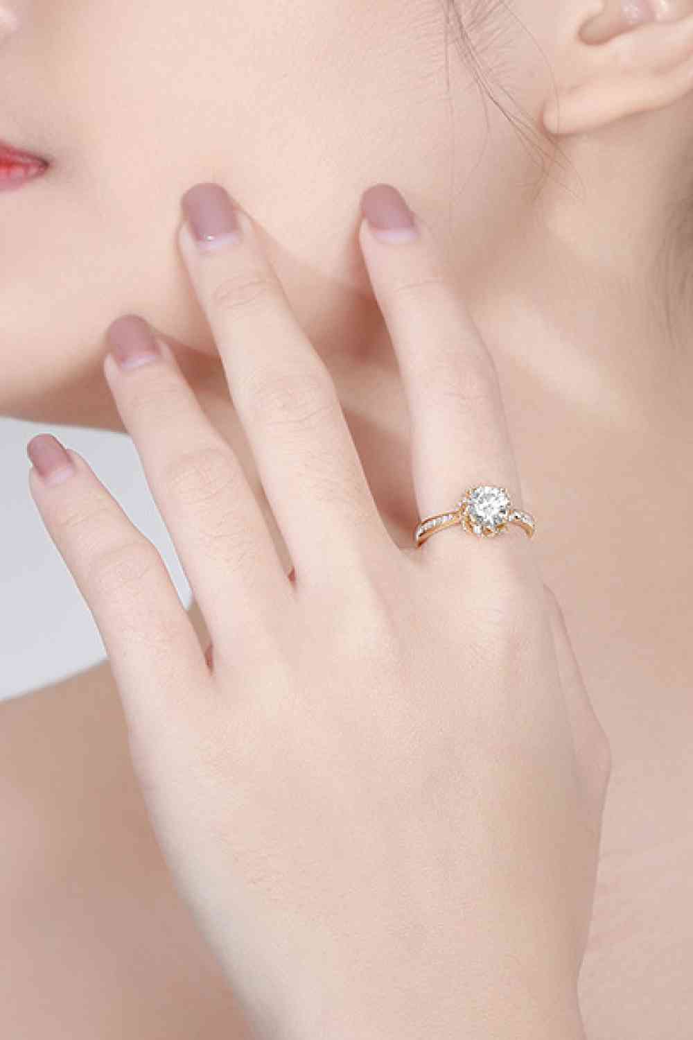 Kiss Me Once Moissanite Ring