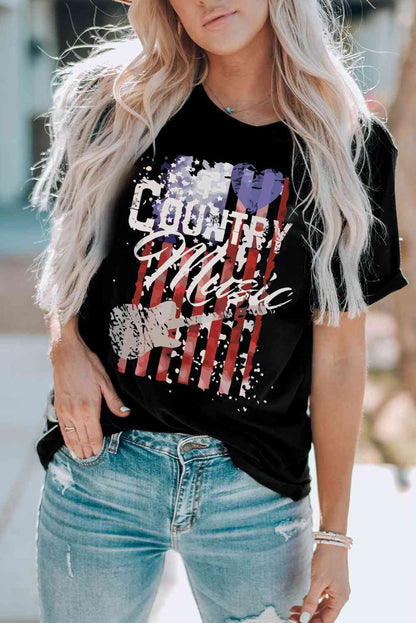 T-shirt graphique MUSIQUE COUNTRY