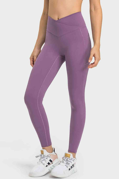 Leggings de yoga taille en V avec poches