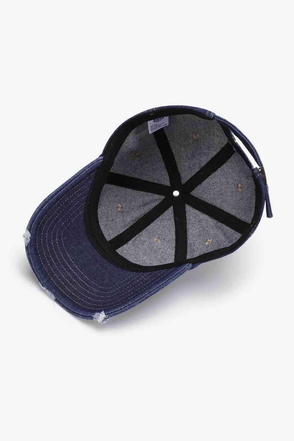 Gorra de béisbol ajustable desgastada