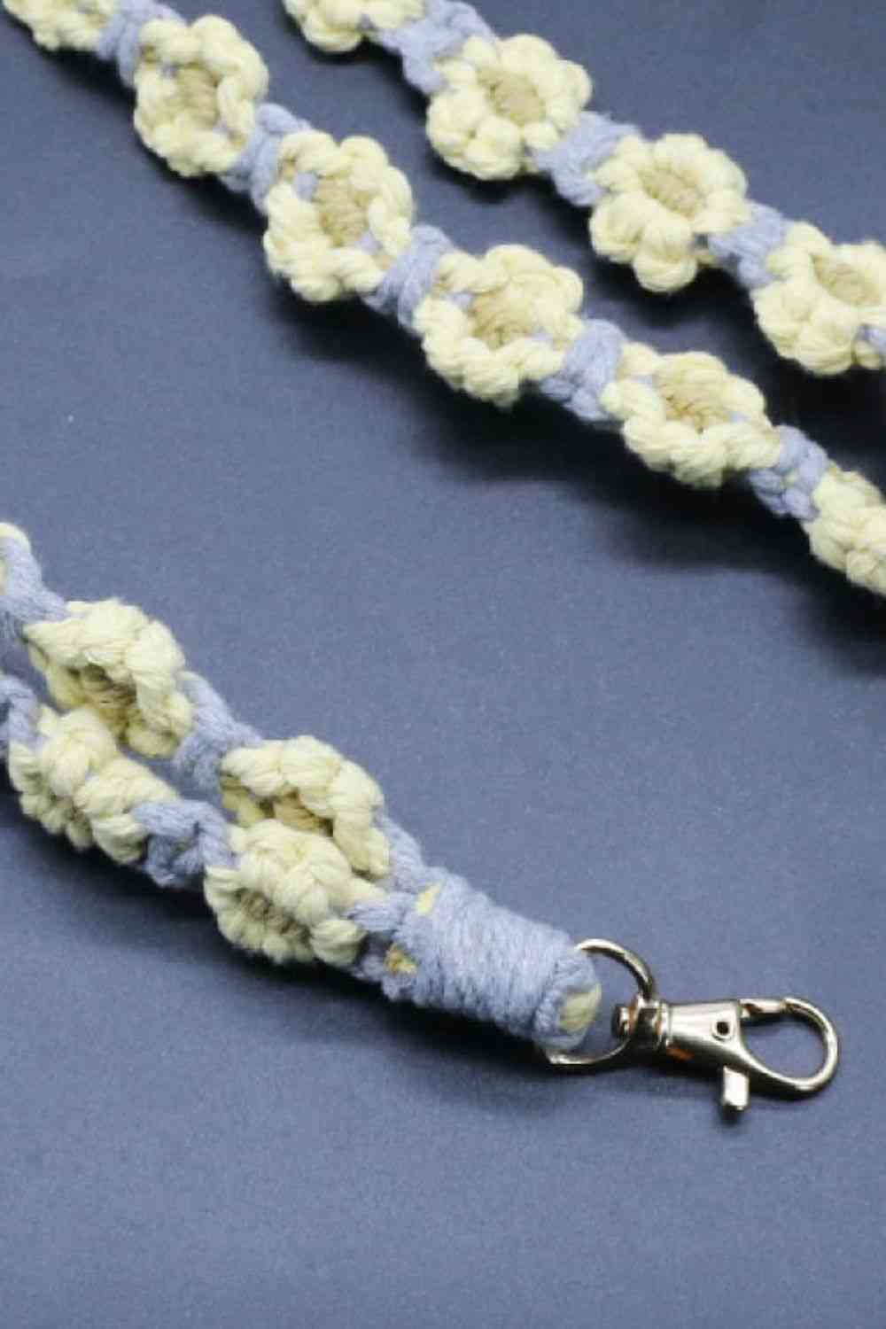 Flower Macrame Phone Lanyard