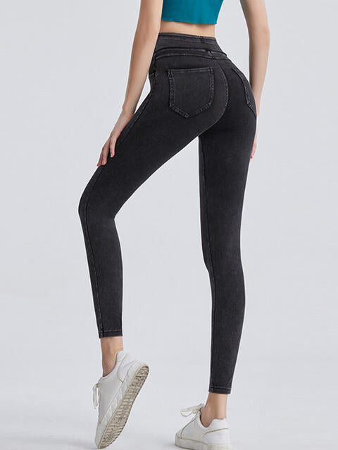 Leggings deportivos con cintura ancha