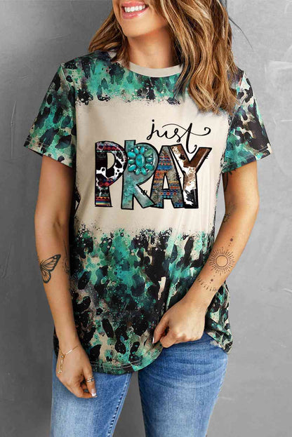 Camiseta con gráfico JUST PRAY