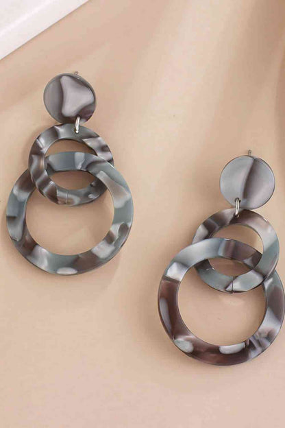 Acrylic Double-Hoop Earrings