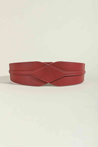 Ceinture large élastique en PU