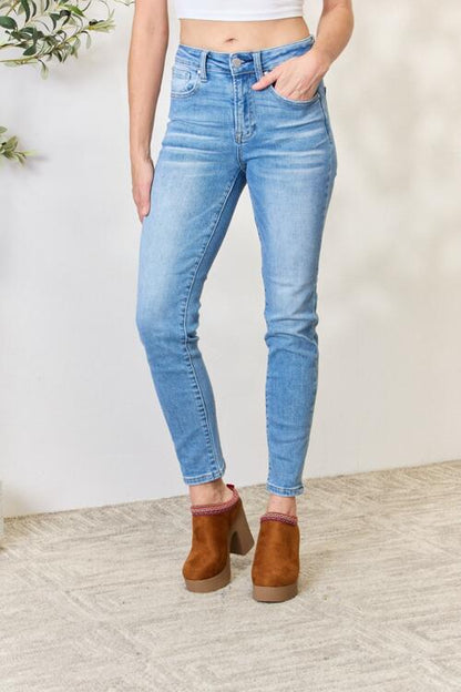 RISEN Jean skinny taille moyenne pleine taille