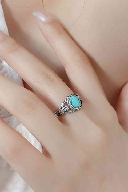 Bague en argent sterling 925 turquoise