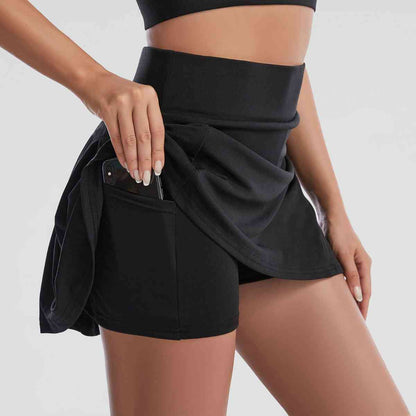 Jupe-short de sport à large ceinture