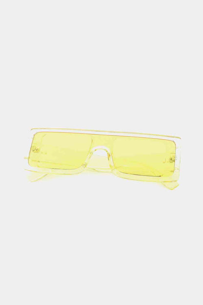 Lunettes de soleil rectangulaires à monture en polycarbonate