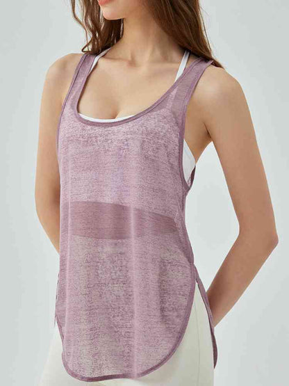 Scoop Neck Sports Tank Top