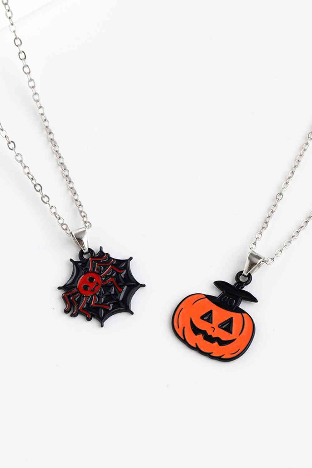 Conjunto de collar de dos piezas con tema de Halloween