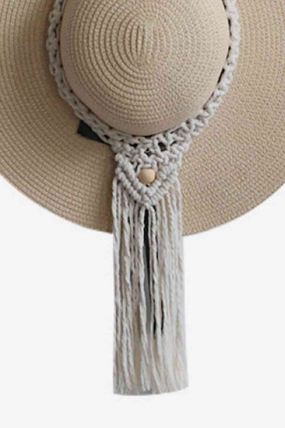 Cintre à chapeau simple en macramé