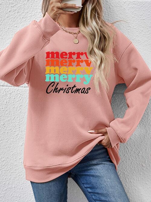 JOYEUX NOËL Sweat-shirt graphique à manches longues