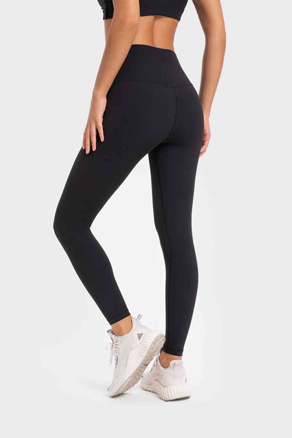 Legging de yoga à large ceinture très extensible