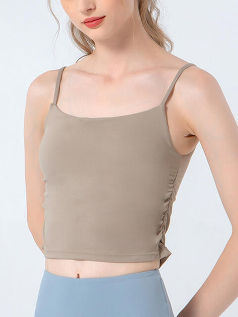 Camisole de sport froncée