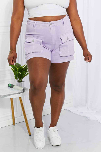 Short cargo teint Carter pleine taille Judy Blue