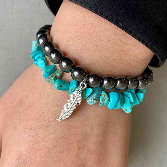 Bracelet en alliage turquoise