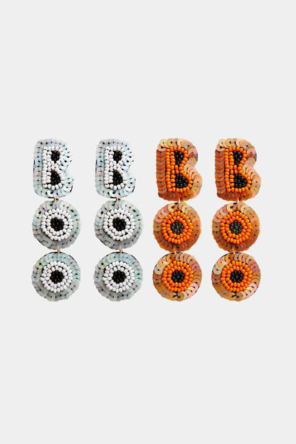 Pendientes colgantes con cuentas BOO