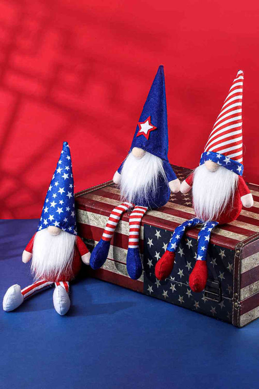 Gnomes à chapeau pointu pour le Jour de l'Indépendance, 3 pièces