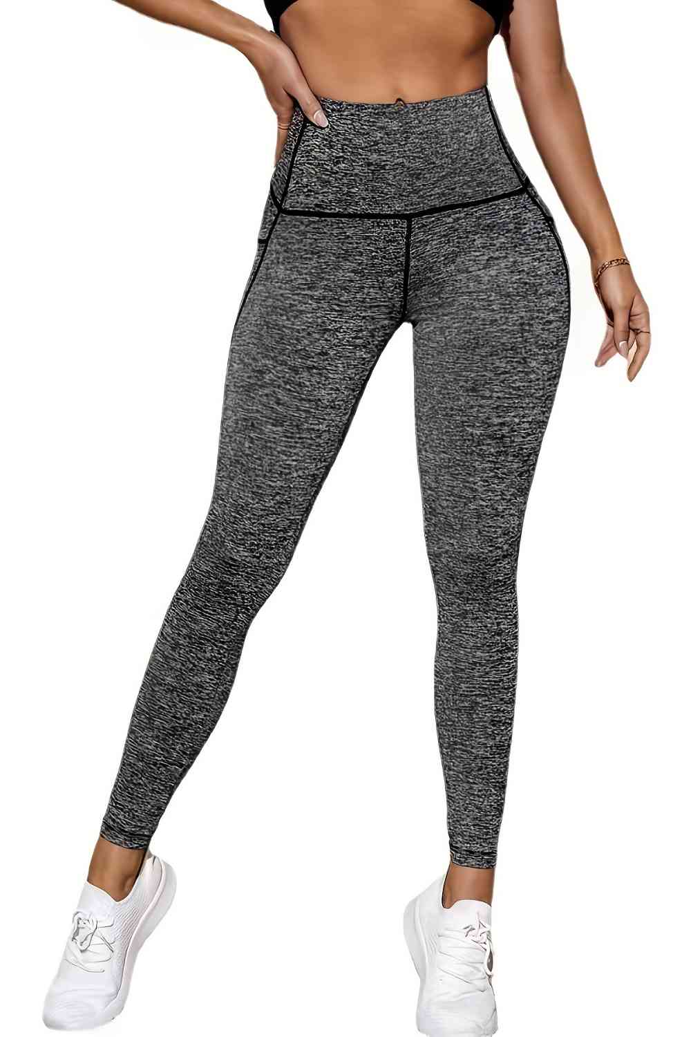 Legging de sport à large ceinture avec poches latérales