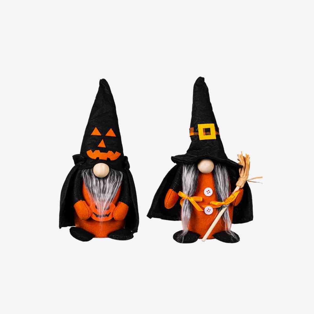 Gnome d'Halloween à pattes courtes sans visage
