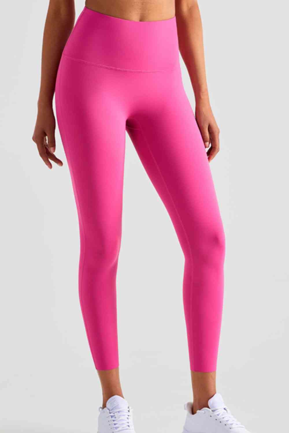 Leggings de yoga de cintura alta sin costuras hasta el tobillo