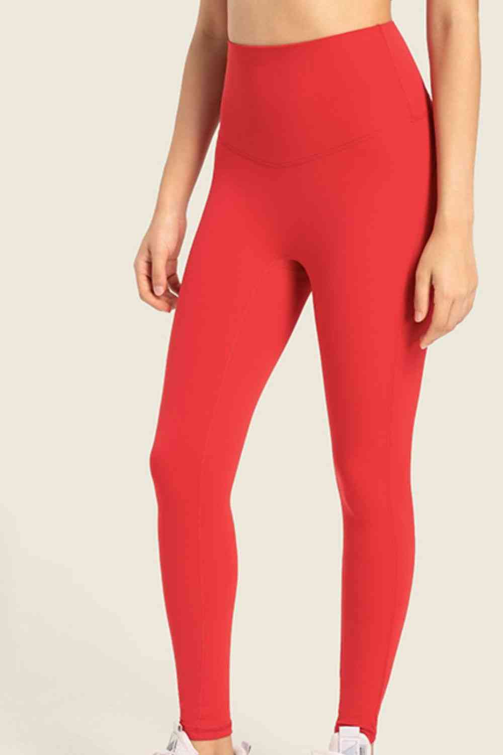 Legging de yoga taille haute sans couture à large ceinture