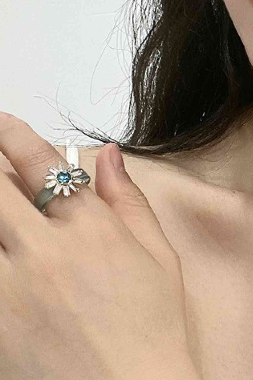 Anillo Girasol Solo Contigo Al Por Mayor De 5 Piezas