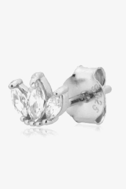 Boucles d'oreilles à tige en argent sterling 925 avec décor en zircone