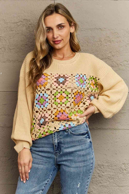 HEYSON Plus à venir Pull au crochet Pull