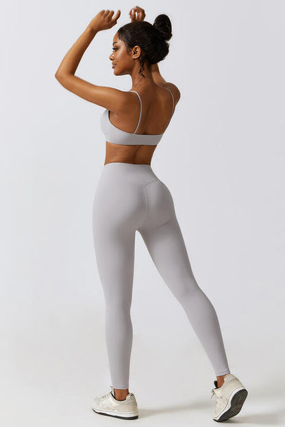 Conjunto de sujetador deportivo y leggings