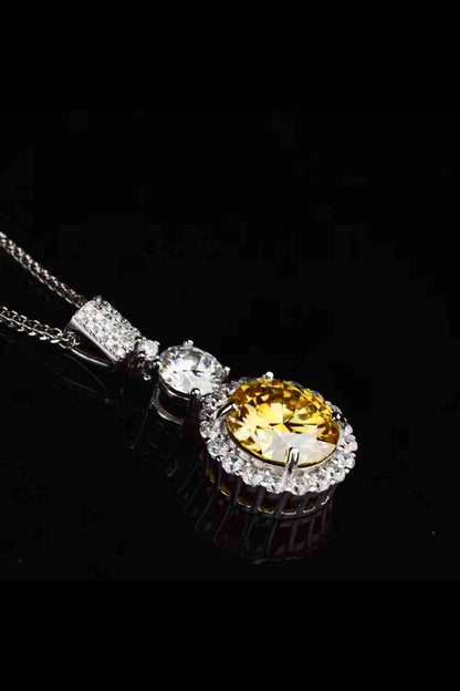 Collier pendentif moissanite 6 carats