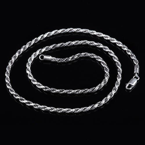 Collier en argent sterling 925 avec chaîne serpent de 21,7 pouces